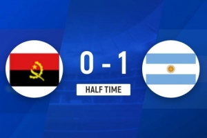 半场-劳塔罗破门梅西单刀被扑+献助攻 阿根廷1-0领先安哥拉