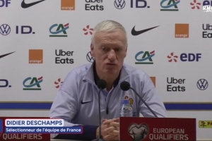 德尚：姆巴佩脚踝仍有炎症已将他还给皇马，谢尔基还有改进的空间