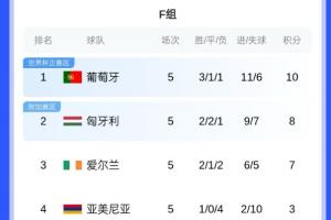 C罗停赛！葡萄牙末轮冲击世界杯形势：赢球直通，平局也可能直通